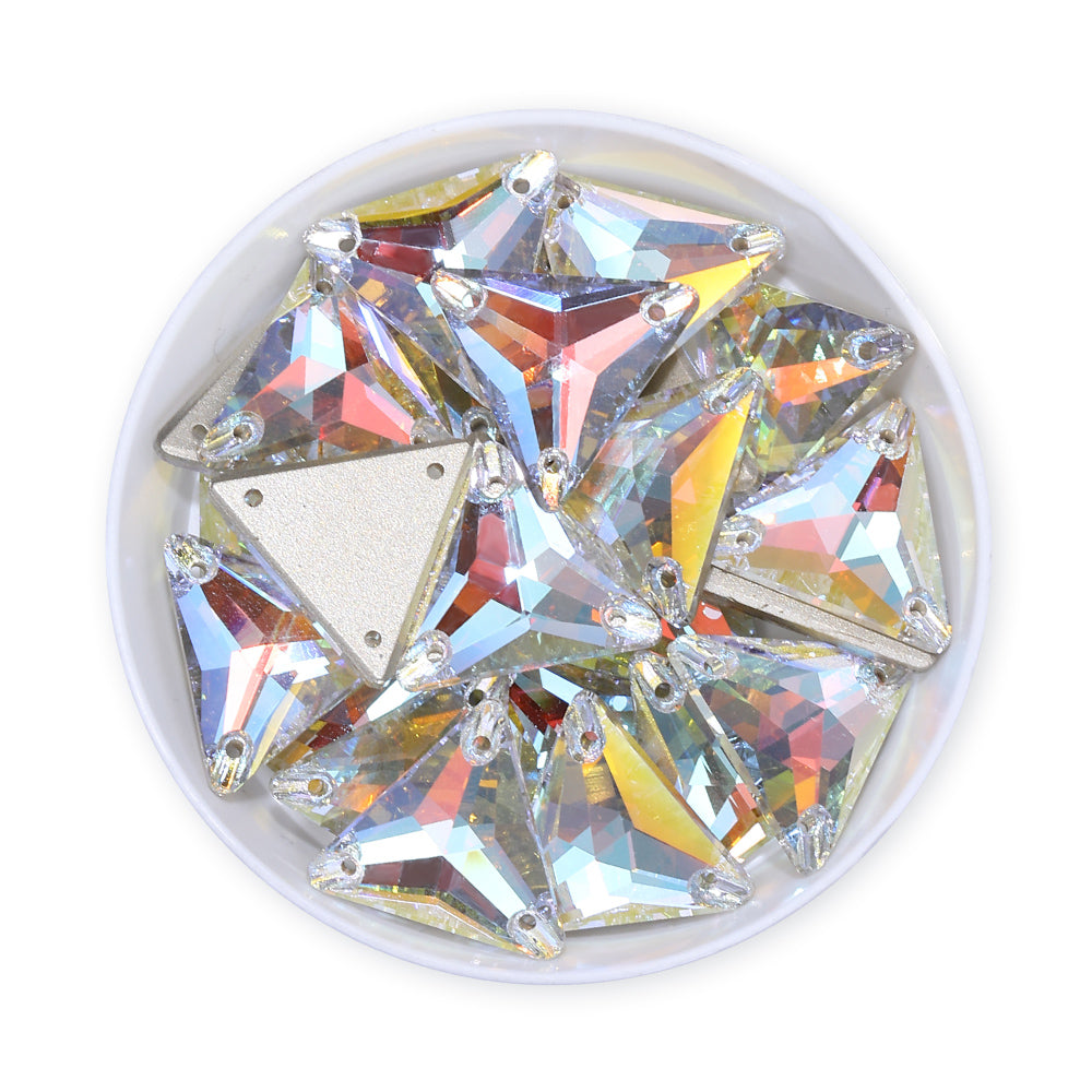 Crystal Triangle SHAPED Sew On Rhinestones