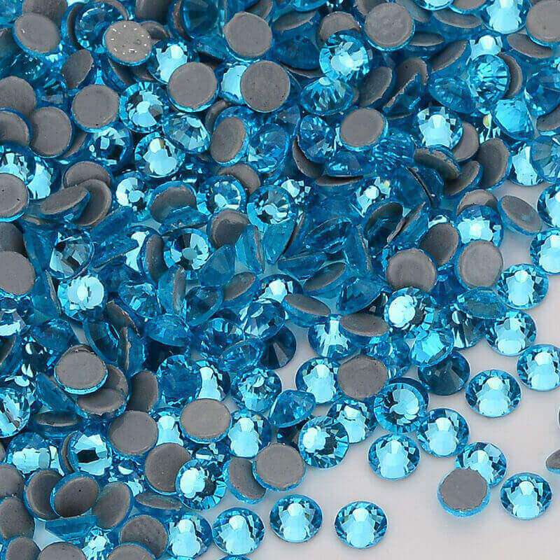 Wholesale Aquamarine Ab Color Hotfix Crystal Rhinestone for