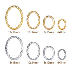 Oval Shape High-Quality Sew-on Nest Hollow Claw For Rhinestone Claw settings