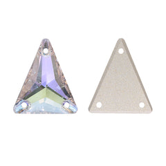 Slim Triangle Shape Crystal Transmission High Quality Glass Sew-on Rhinestones WholesaleRhinestone