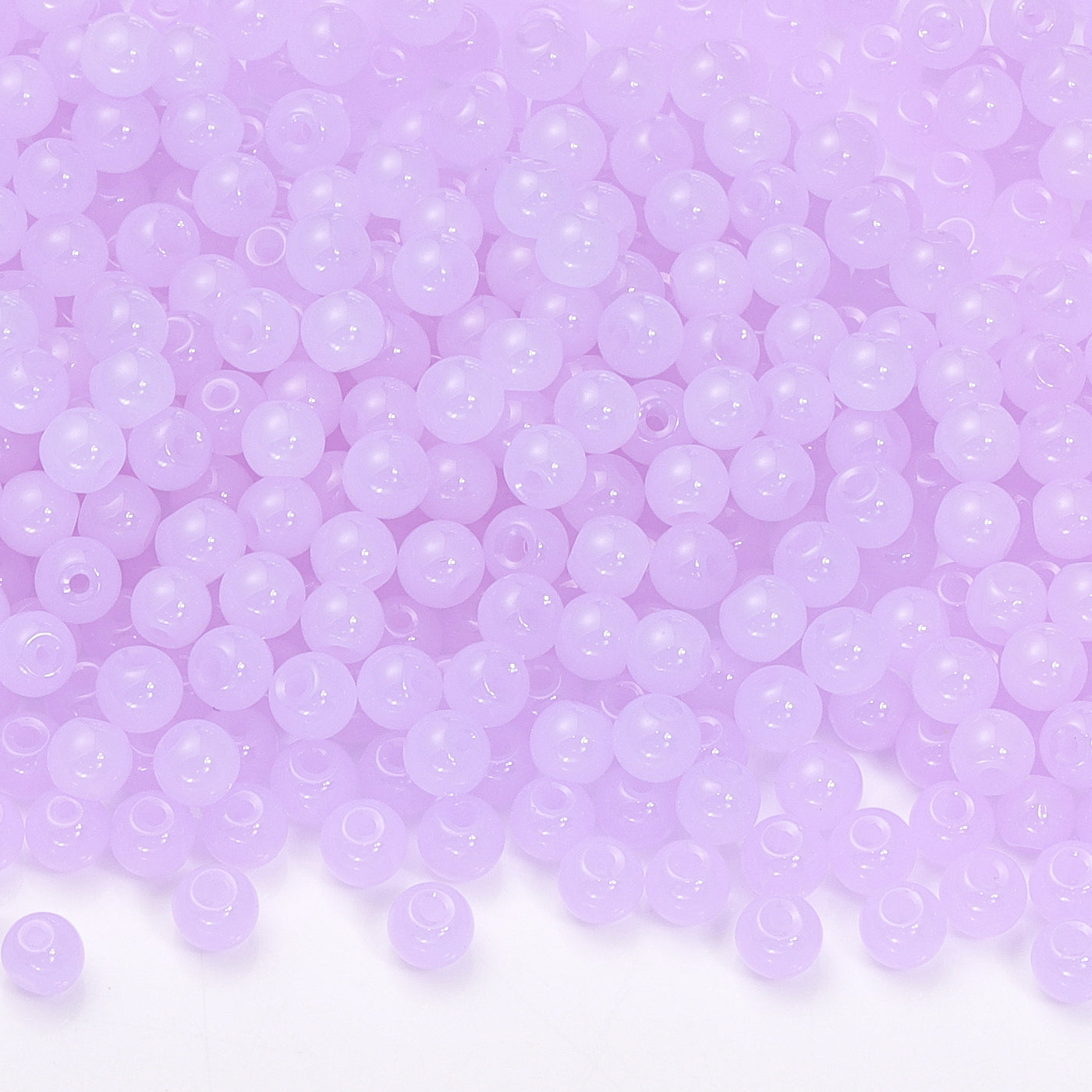 Various Colors 4.5 MM Round Shape Glass Seed Beads for Bracelets and Jewelry Making In Bulk Package