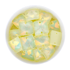 Jonquil AM Rivoli Square Shape High Quality Glass Sew-on Rhinestones