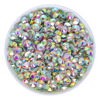 Crystal AB Glass FlatBack Rhinestones Silver Back WholesaleRhinestone