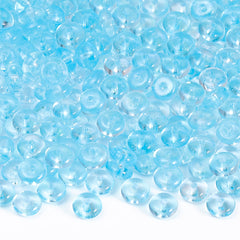 TMTG001 Transparent Candy Series Lucky Buckle Shape Glass Seed Beads