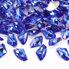 Light Sapphire Galactic Shape High Quality Glass Pointed Back Fancy Rhinestones