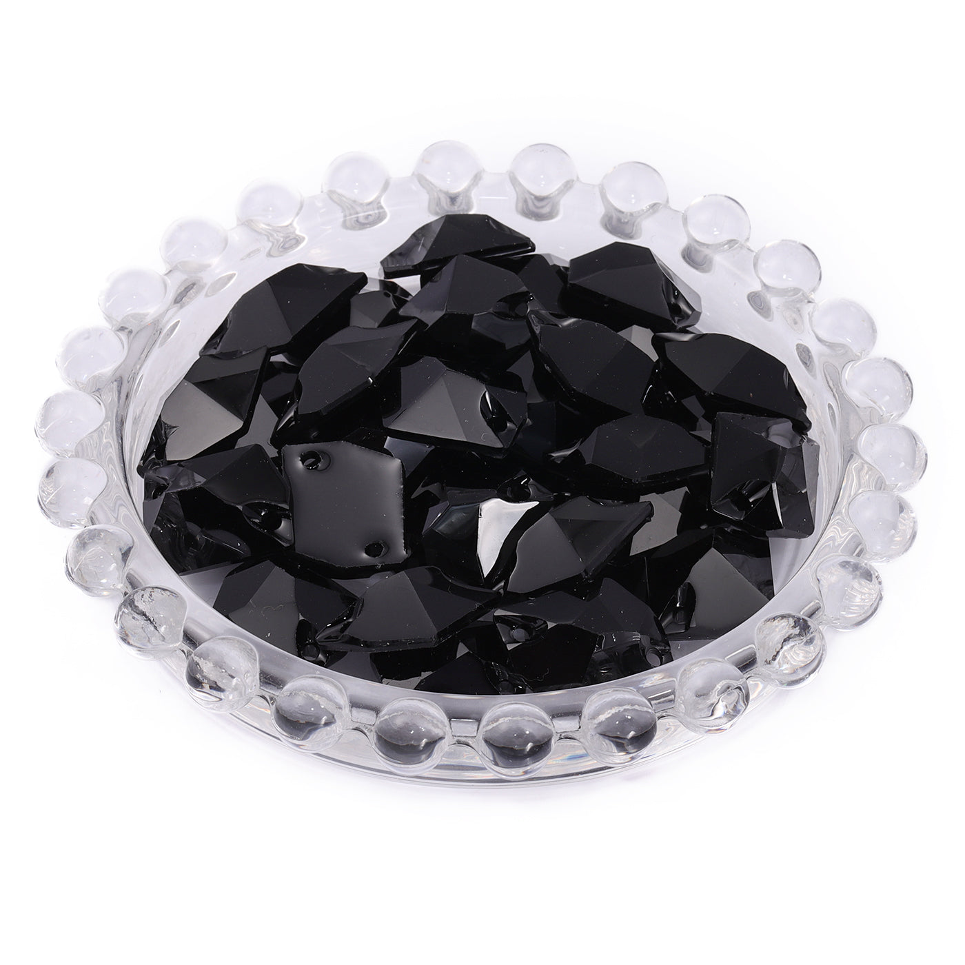 Cosmic Black Resin Sew-on Rhinestones For Dance Costume