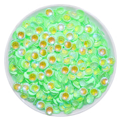 Neon Mint Mambo AB Glass FlatBack Neon Rhinestones