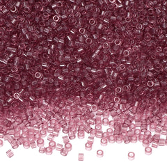 Transparent Light Purple Color Hight Quality Glass Cylinder Seed Beads 1.6 MM Size BS1024