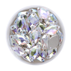 Crystal Transmission Lemon Shape High Quality Glass Sew-on Rhinestones