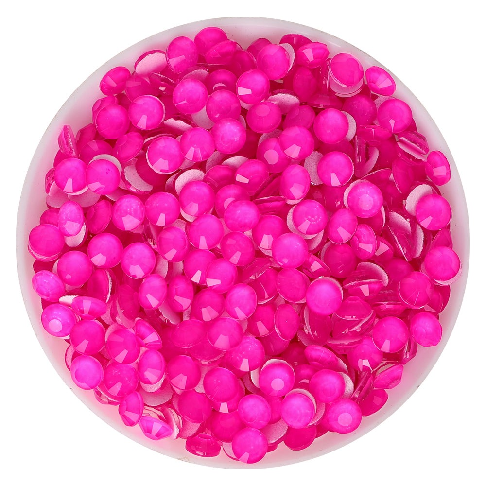 Neon Barbie Pink Glass FlatBack Neon Rhinestones