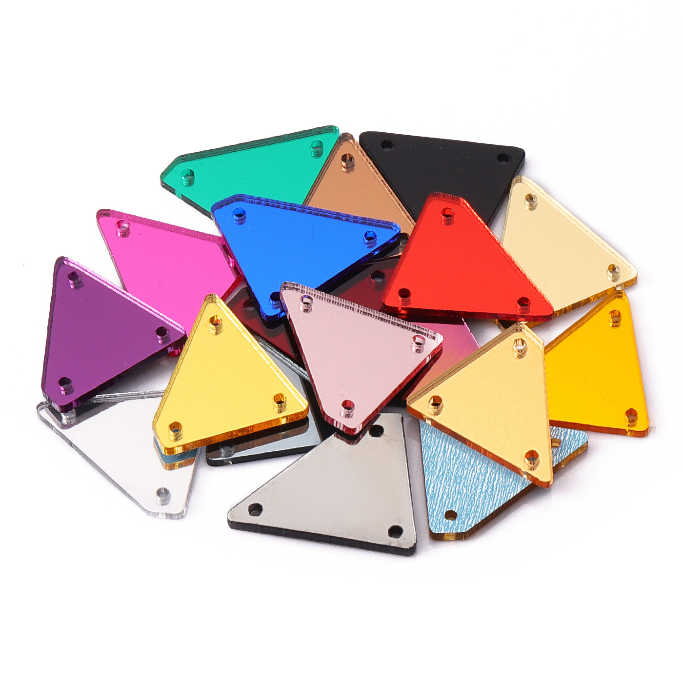 Irregular Triangle Shape Multi Colors Acrylic Sew-on Mirror For Dance Costume