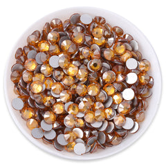 Star Topaz Glass FlatBack Rhinestones Silver Back WholesaleRhinestone