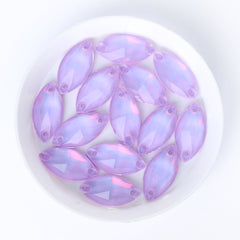 Lavender AM Navette Shape High Quality Glass Sew-on Rhinestones