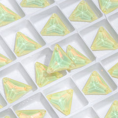 Jonquil AM Triangle Shape High Quality Glass Sew-on Rhinestones