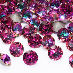 Heliotrope XIRIUS Chaton Shape High Quality Glass Pointed Back Fancy Rhinestones