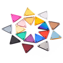 Triangle Shape Multi Colors Acrylic Sew-on Mirror For Dance Costume