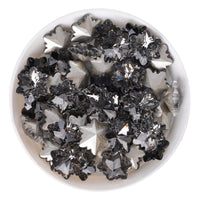 Black Diamond Snowflake Shape Glass Pointed Back Fancy Rhinestones WholesaleRhinestone