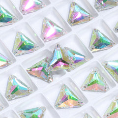 Crystal Phantom Triangle Shape High Quality Glass Sew-on Rhinestones WholesaleRhinestone