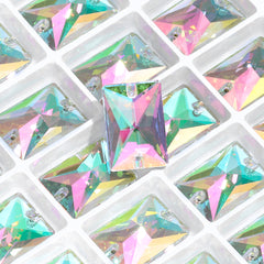 Crystal Phantom Rectangle Shape High Quality Glass Sew-on Rhinestones