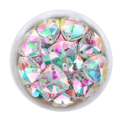 Crystal Phantom Trilliant Shape High Quality Glass Sew-on Rhinestones