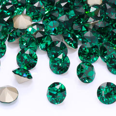 Emerald XIRIUS Chaton Shape High Quality Glass Pointed Back Fancy Rhinestones
