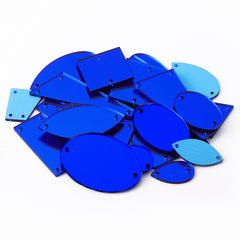 Sapphire Mixed Shapes Acrylic Sew-on Mirror For Dance Costume