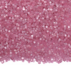 Transparent Fiber-Optic Tea Rose Cat's Eye Color Hight Quality Glass Cylinder Seed Beads 1.6 MM Size MY4006