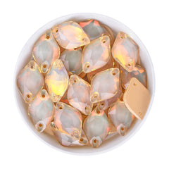 Silk AM Lemon Shape High Quality Glass Sew-on Rhinestones