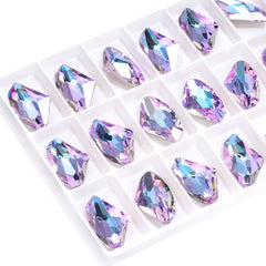 Vitrail Light Galactic Shape High Quality Glass Pointed Back Fancy Rhinestones