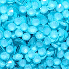 Neon Ice Blue Glass FlatBack Neon Rhinestones