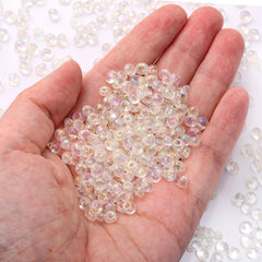 TMAB003 Transparent AB Drop Shape Glass Seed Beads WholesaleRhinestone