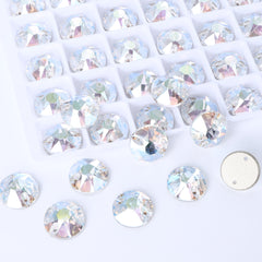 Crystal Transmission XIRIUS Round Shape High Quality Glass Sew-on Rhinestones