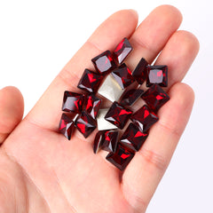 Siam Princess Square Shape High Quality Glass Pointed Back Fancy Rhinestones