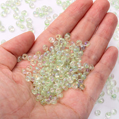 TMAB006 Transparent AB Drop Shape Glass Seed Beads