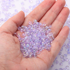 TMAB011 Transparent AB Drop Shape Glass Seed Beads