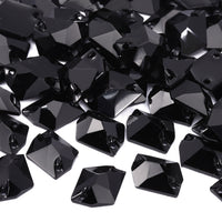 Cosmic Black Resin Sew-on Rhinestones For Dance Costume