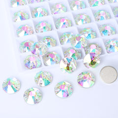 Crystal Phantom XIRIUS Round Shape High Quality Glass Sew-on Rhinestones