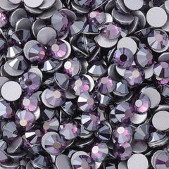 Star Tanzanite Glass FlatBack Rhinestones Silver Back