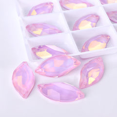 Rosaline AM Diamond Leaf Shape High Quality Glass Sew-on Rhinestones