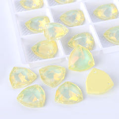 Jonquil AM Trilliant Shape High Quality Glass Sew-on Rhinestones