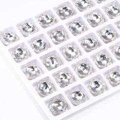 Crystal Fantasy Cushion Square Shape High Quality Glass Pointed Back Fancy Rhinestones