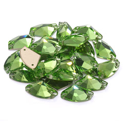 Peridot Galactic Shape High Quality Glass Sew-on Rhinestones