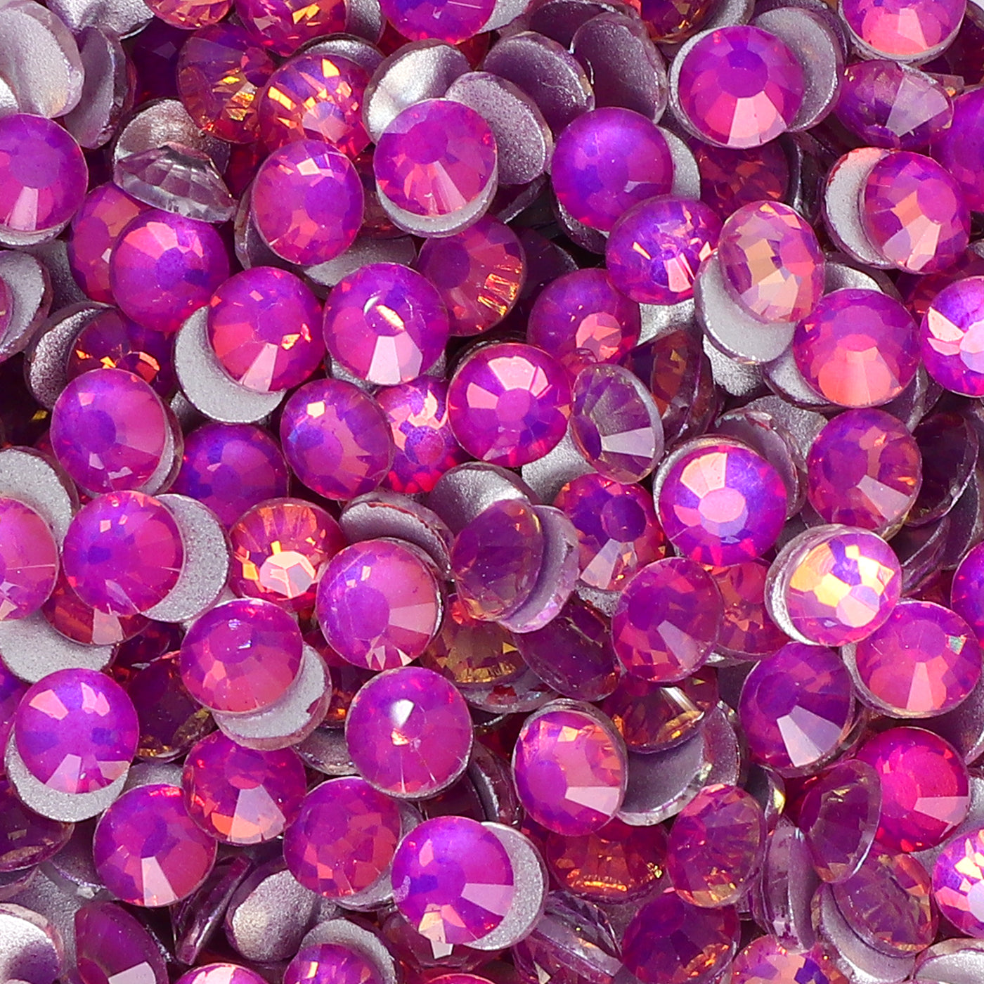 Flashing Purple Glass FlatBack Rhinestones Silver Back WholesaleRhinestone