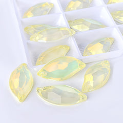 Jonquil AM Diamond Leaf Shape High Quality Glass Sew-on Rhinestones