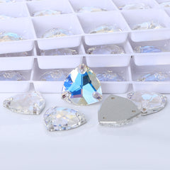 Moonlight Trilliant Shape High Quality Glass Sew-on Rhinestones