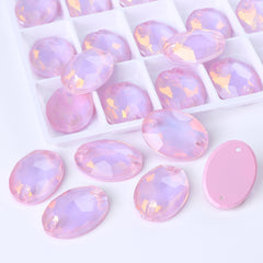 Rosaline AM Oval Shape High Quality Glass Sew-on Rhinestones