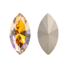 Paradise Shine Navette Shape High Quality Glass Pointed Back Fancy Rhinestones