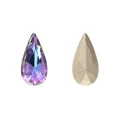 Vitrail Light Teardrop Shape High Quality Glass Pointed Back Fancy Rhinestones