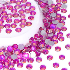 Flashing Purple Glass FlatBack Rhinestones Silver Back WholesaleRhinestone