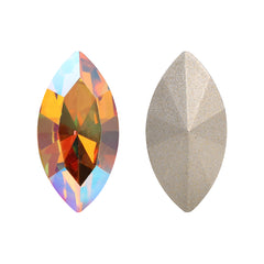 Crystal Sun Navette Shape High Quality Glass Pointed Back Fancy Rhinestones